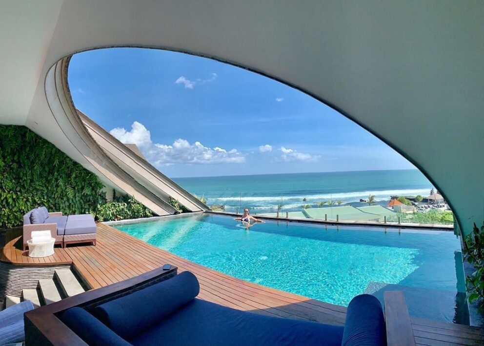 hotel with a view of canggu beach